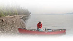 canoe on the lake 2